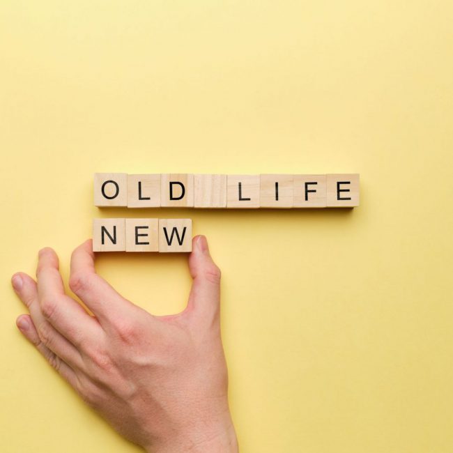 The concept of changing life from old to new.